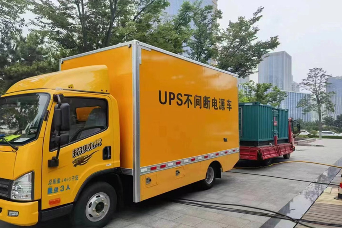 枣庄发电机租赁施工现场